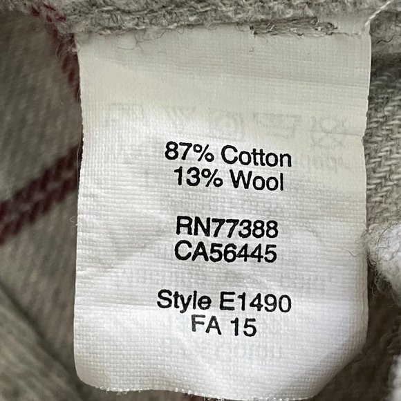 MADEWELL Slim Boyshirt in Slater Plaid Wool Blend Plaid Size S - Picture 5 of 7